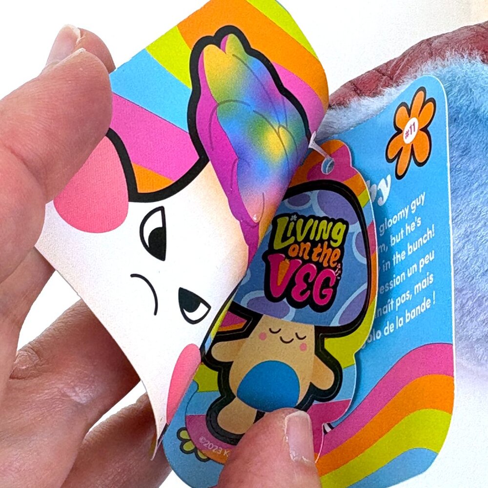 Living On The Veg #11 Grimsby Blue Top Plush Mushroom 2022 Fun Guy/Russ Series 1 - Picture 11 of 16